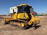 Used Dozer in yard,Used Dozer,Used Komatsu Dozer under blue sky,Front of used Dozer